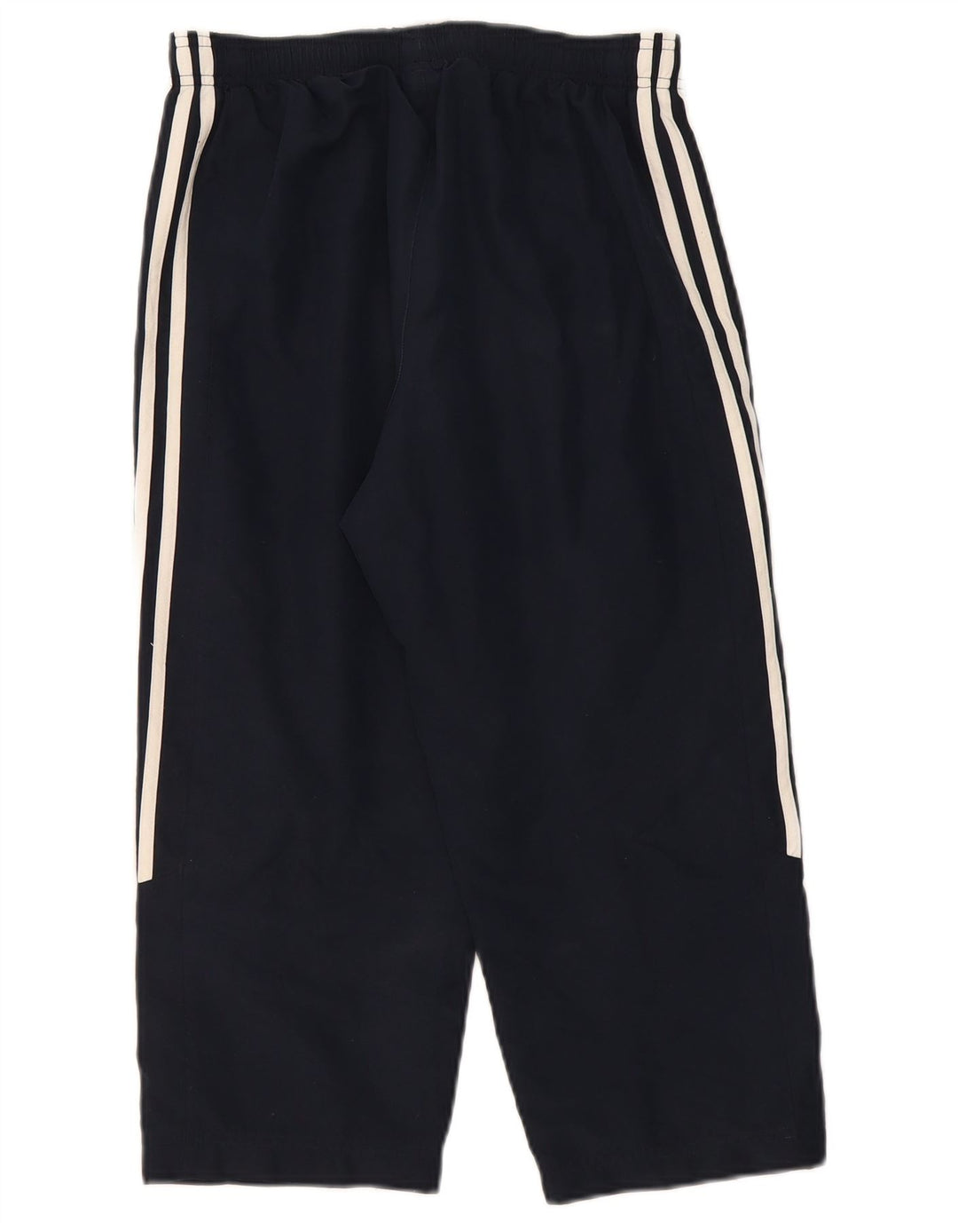 Adidas Dame Capri Træningsdragt Bukser UK 10 Small Navy Blue Polyester