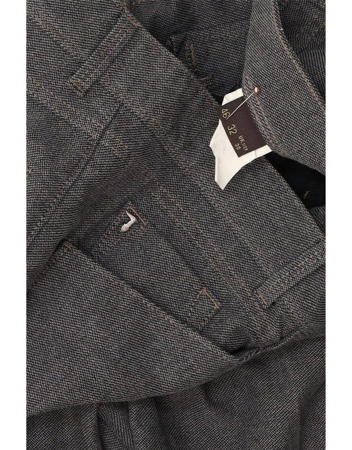 Trussardi Womens Straight Casual Trousers W30 L34 Grey
