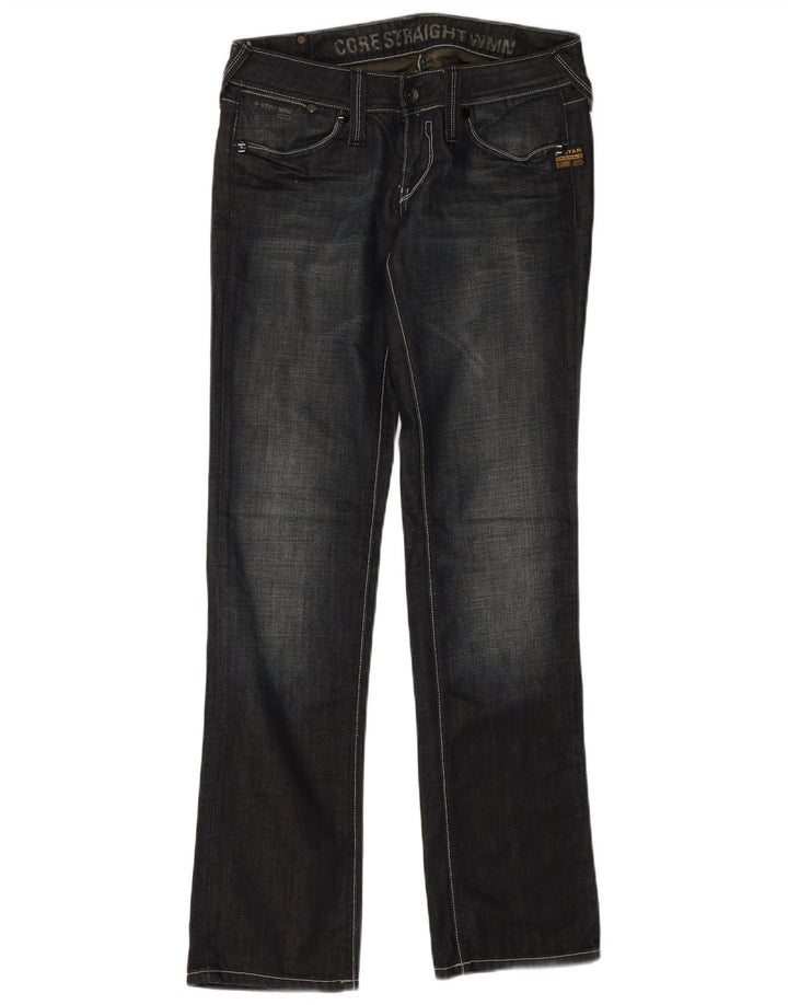 G-Star Womens Straight Jeans W28 L32 Navy Blue Cotton