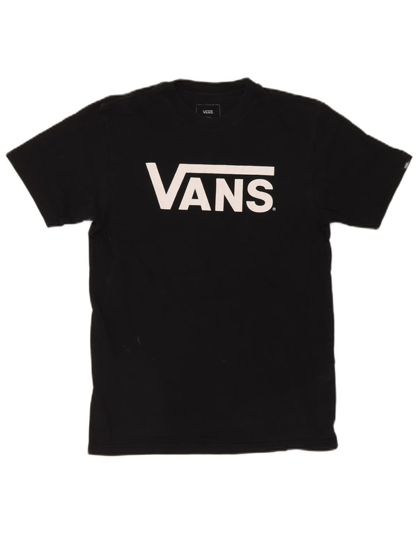Vans Mens Classic Fit Graphic T-Shirt Top Small Black Cotton