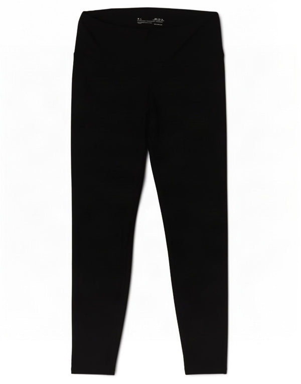 Under Armour Womens Heat Gear Graphic Leggings UK 12 Medium Black
