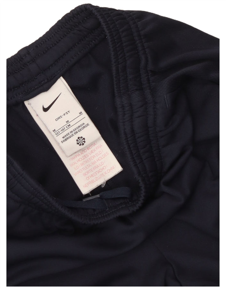 Nike drenge Dri Fit træningsdragt bukser 10-11 år medium marineblå polyester