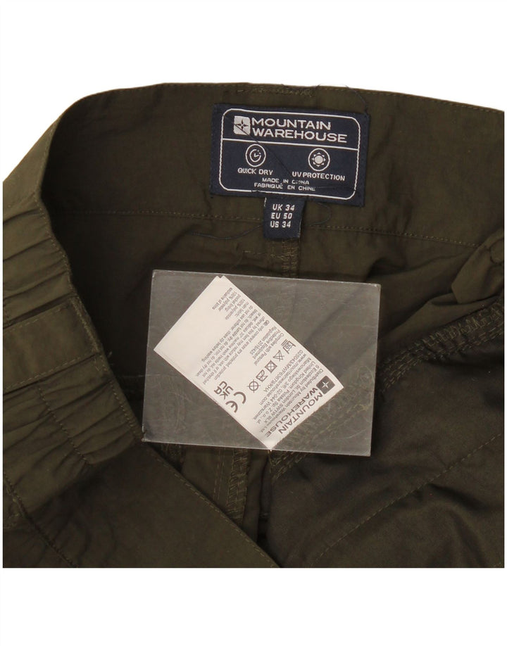 Mountain Warehouse Damen-Cargoshorts W34 Large Khaki Polyamid
