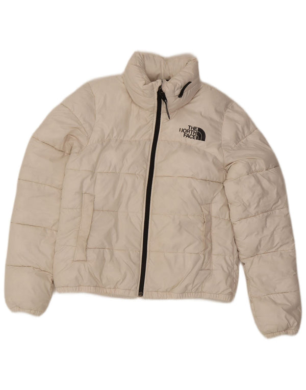 Giacca imbottita con cappuccio da donna The North Face UK 10 Small Poliestere bianco