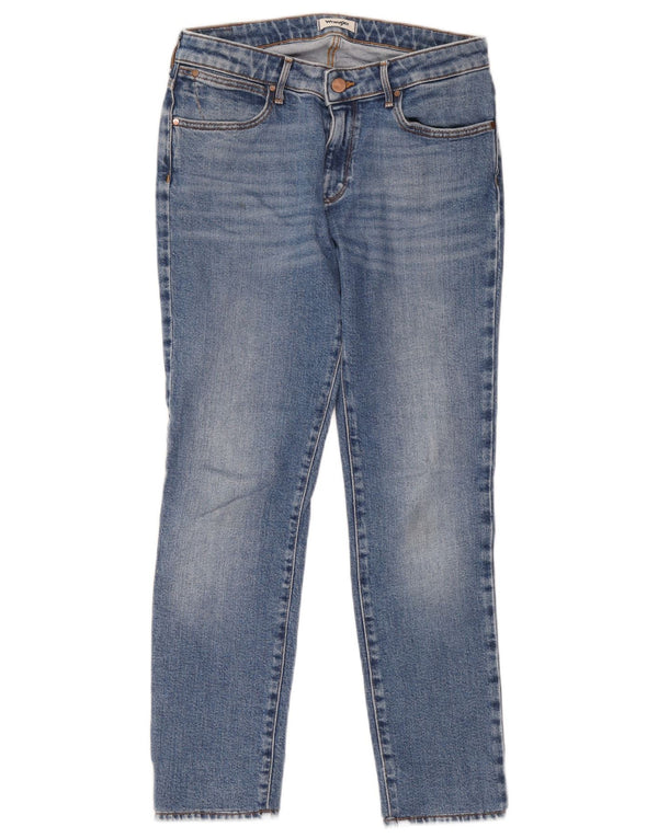 Женские джинсы скинни Wrangler W28 L27 синие, хлопок