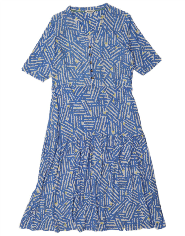 White Stuff Γυναικείο φόρεμα UK 12 Medium Blue Geometric Modal