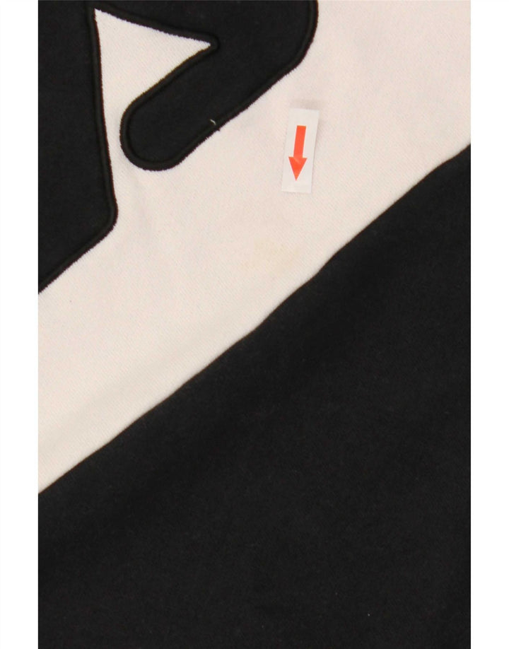 Fila Sweat-shirt graphique pour hommes, petit, en coton color block blanc