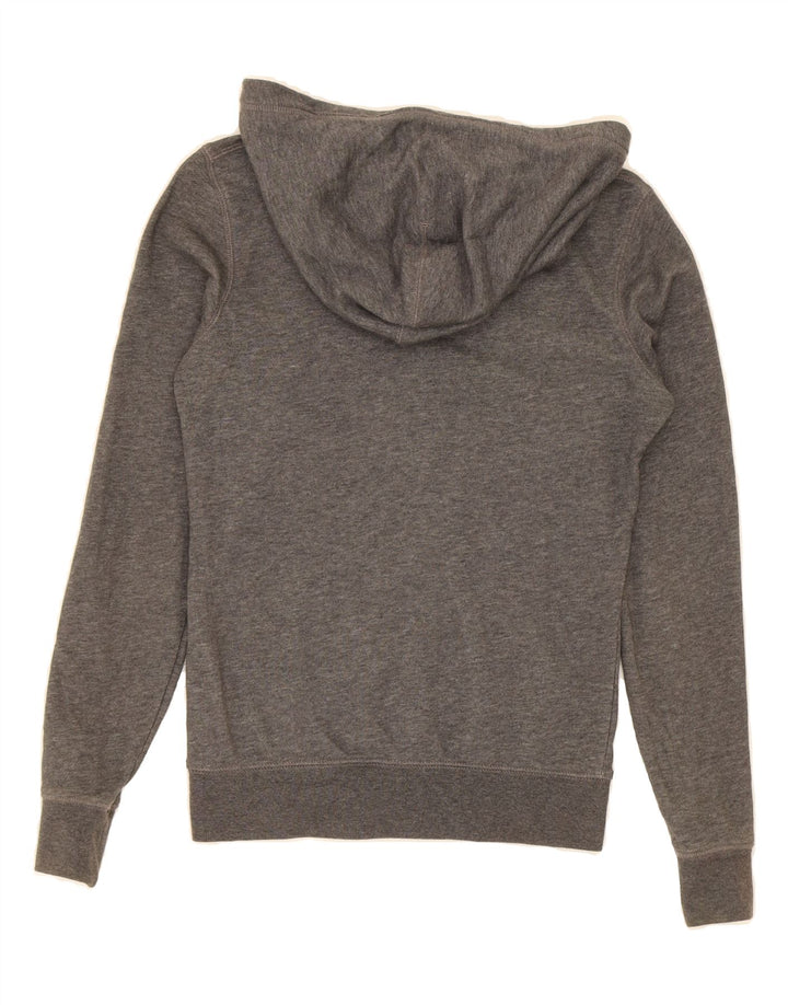 NIKE Womens Zip Hoodie Sweater UK 6 XS Grey Cotton Vintage Nike and Second-Hand Nike from Messina Hembry 