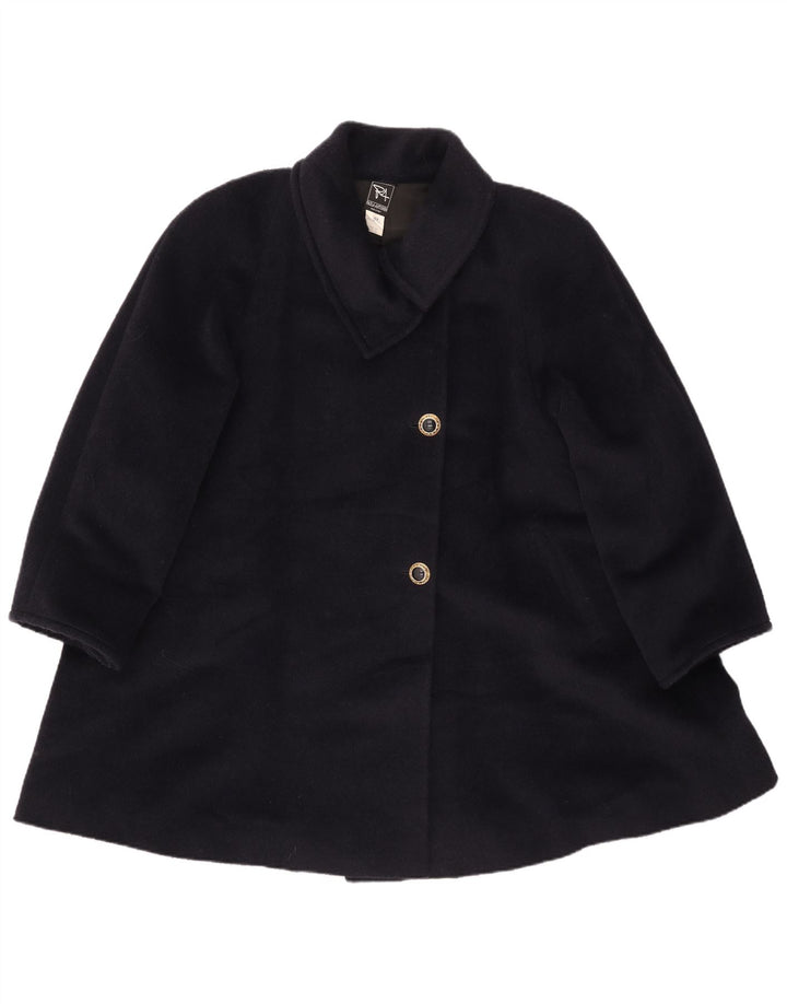 PAOLA ANTONINI Womens Oversized Overcoat IT 42 Medium Navy Blue