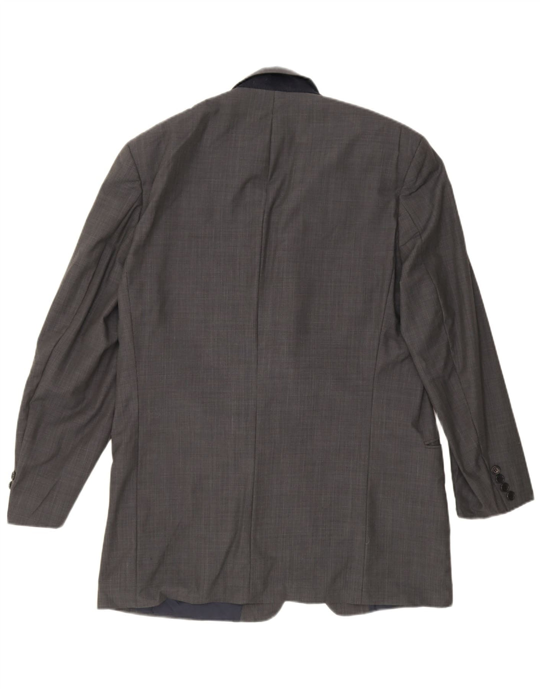 Hugo Boss Mens 2 Button Blazer Jacket UK 42 XL Grey Virgin Wool