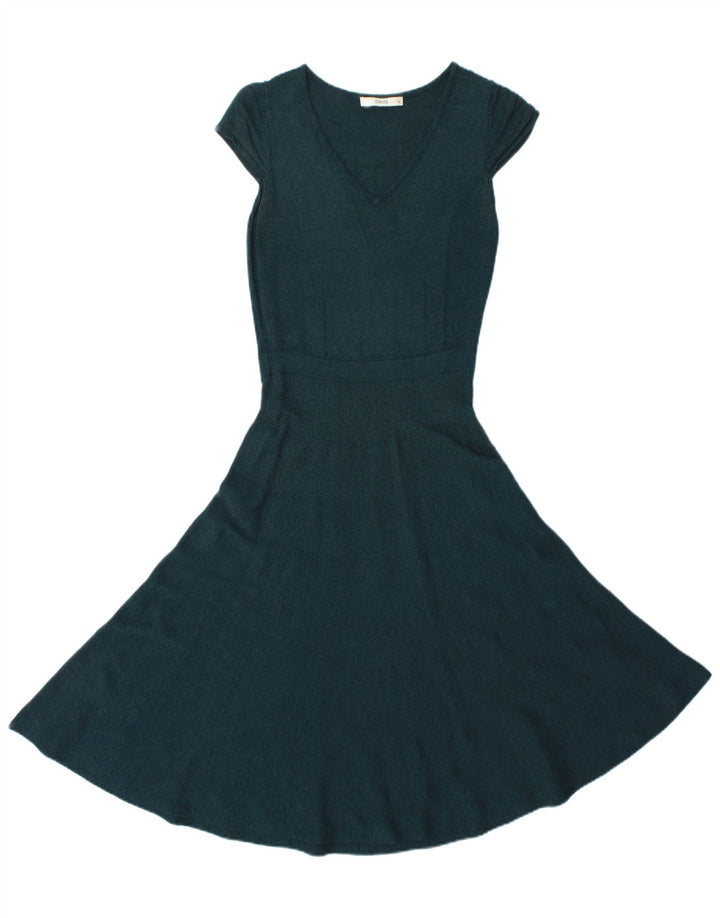Oasis Womens Oversized A-Line Dress UK 6 XS Green