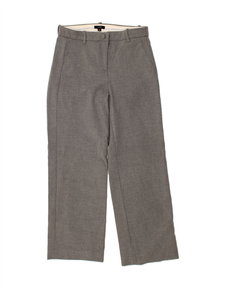 J. CREW Womens Straight Chino Trousers US 10 Large W32 L30 Grey Polyester Vintage J. Crew and Second-Hand J. Crew from Messina Hembry 