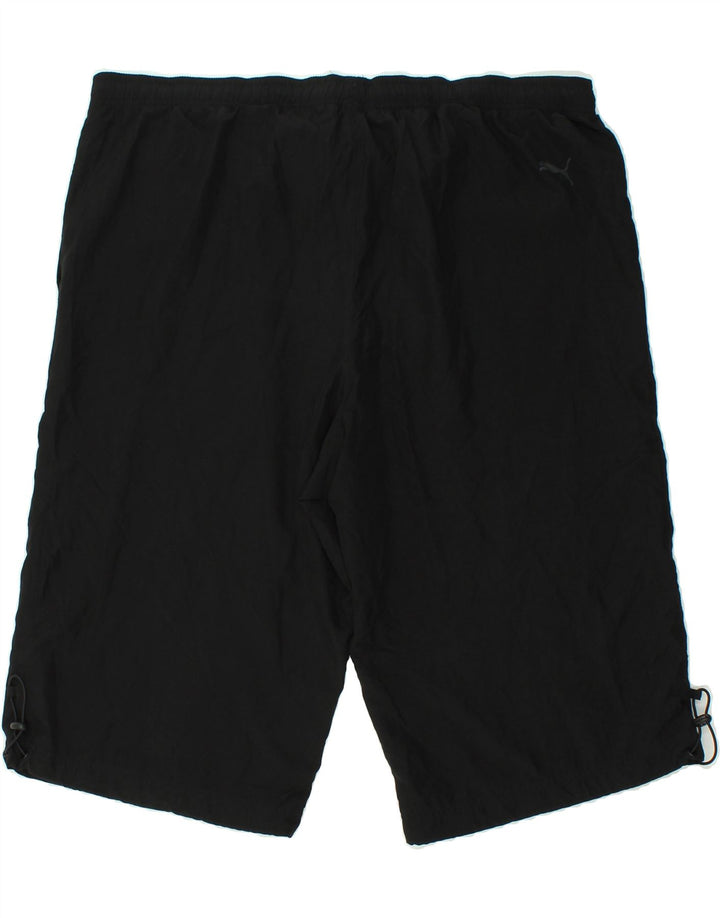 PUMA Mens Sport Shorts 2XL Black Polyester Vintage Puma and Second-Hand Puma from Messina Hembry 