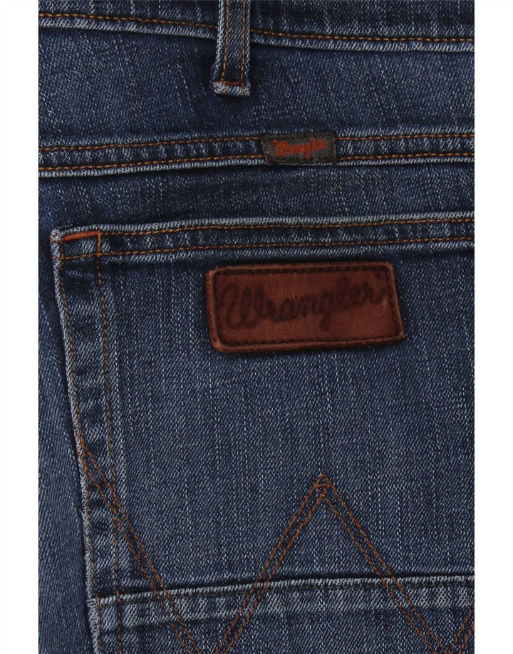 Wrangler Mens Straight Jeans W38 L29 Navy Blue