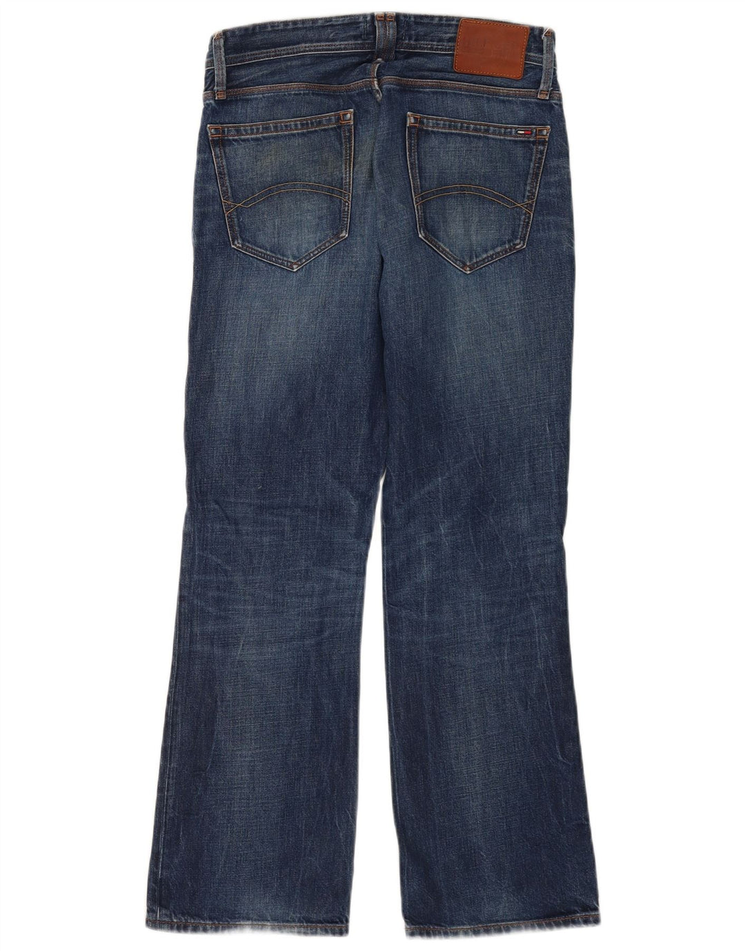Jeans bootcut da uomo Tommy Hilfiger W30 L30 cotone blu