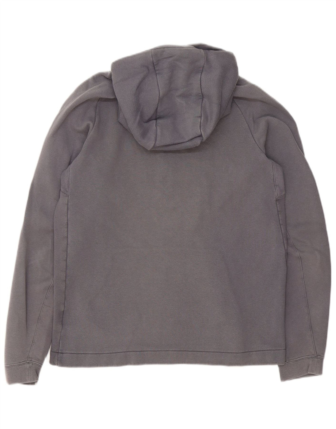 Nike Mens Zip Neck Hoodie Jumper Medium Grey Cotton