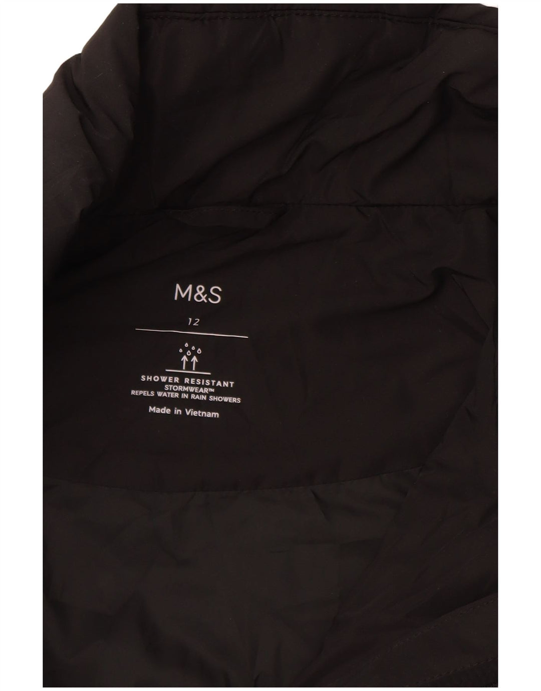 Marks & Spencer Abrigo acolchado para mujer UK 40 Mediano Poliéster negro