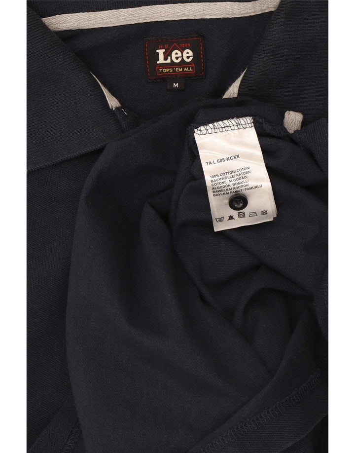 Camisa polo masculina Lee médio algodão azul marinho