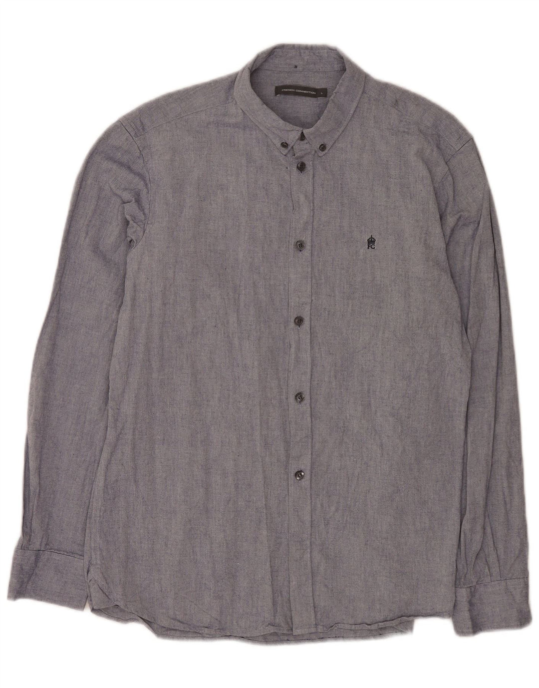 French Connection Chemise Homme Large Bleu Coton