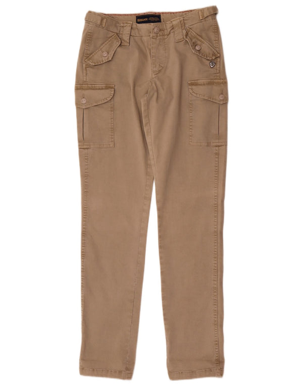 Blauer Mens Slim Cargo nadrág W28 L32 bézs pamut