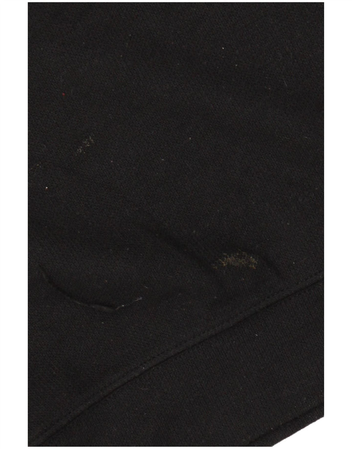 Zara Womens Oversized Hoodie Jumper UK 14 Medium Black Polyester