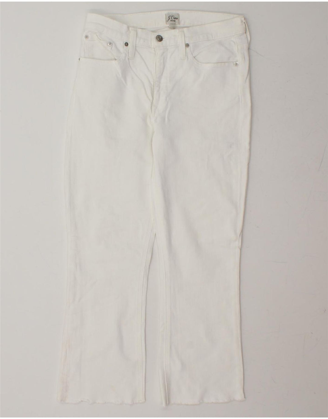 J. CREW Womens Straight Jeans W29 L26 White Cotton Vintage J. Crew and Second-Hand J. Crew from Messina Hembry 