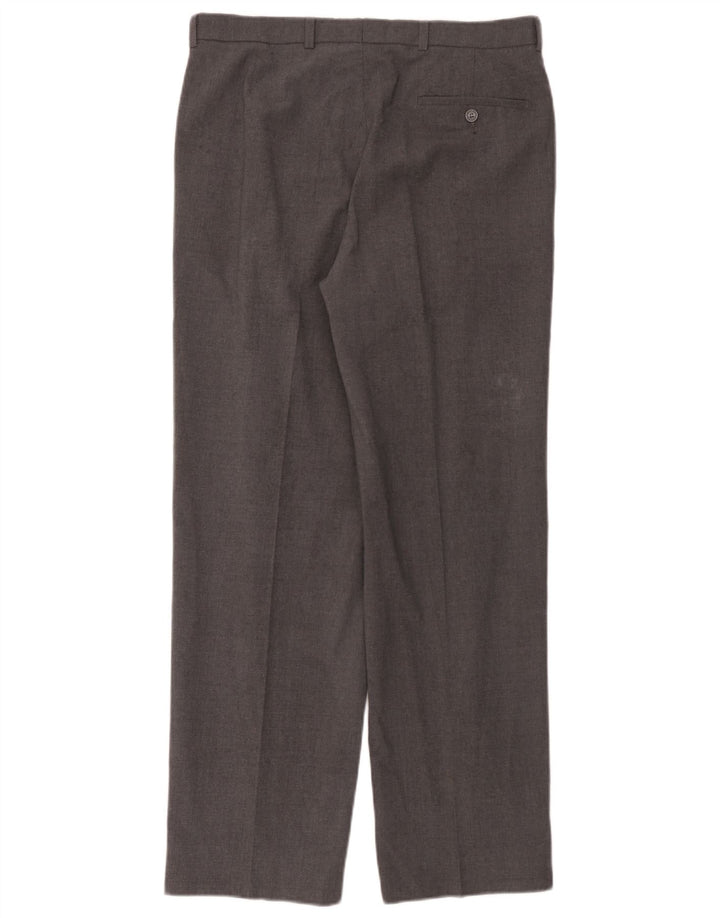 Marks & Spencer Herre Pegged Suit Bukser W34 L31 Grå Polyester