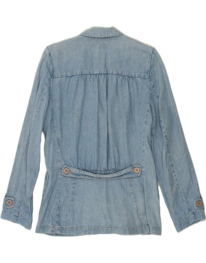 COLDWATER CREEK Womens 4 Button Denim Blazer Jacket US 4 Small Blue Vintage Coldwater Creek and Second-Hand Coldwater Creek from Messina Hembry 