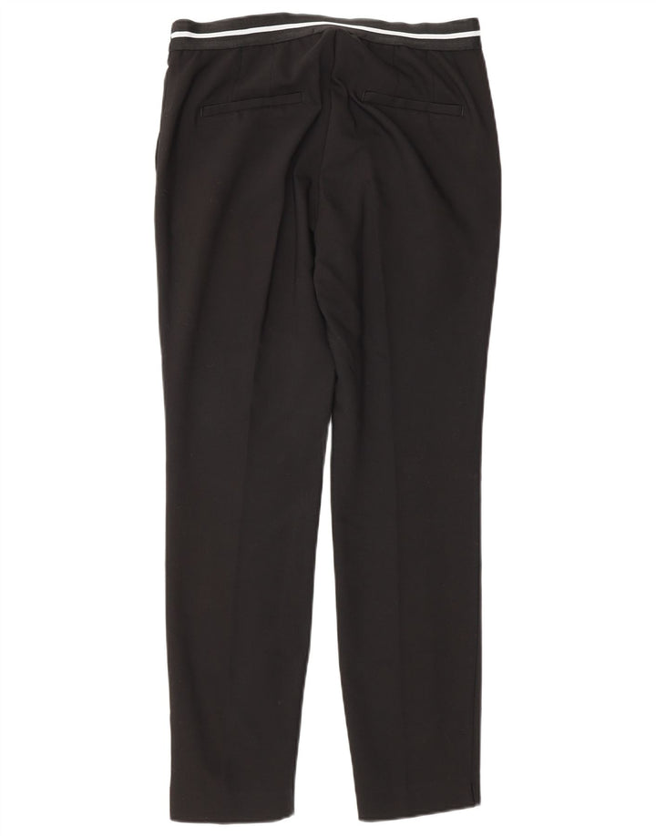 Zara Womens Slim Chino Trousers Small W26 L26 Black