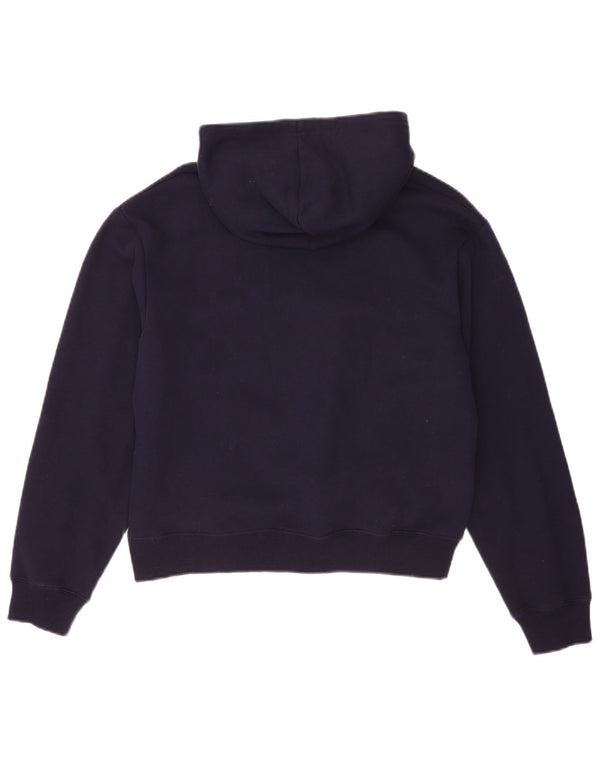 Felpa con cappuccio grafica da donna Fila UK 12 cotone blu navy medio