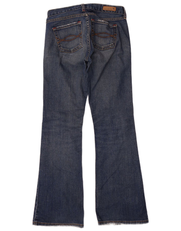 Abercrombie & Fitch Damen Bootcut Jeans US 0 XS W28 L30 Blaue Baumwolle