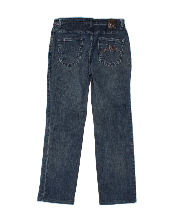 TRUSSARDI Womens Straight Jeans W27 L28 Blue Vintage Trussardi and Second-Hand Trussardi from Messina Hembry 