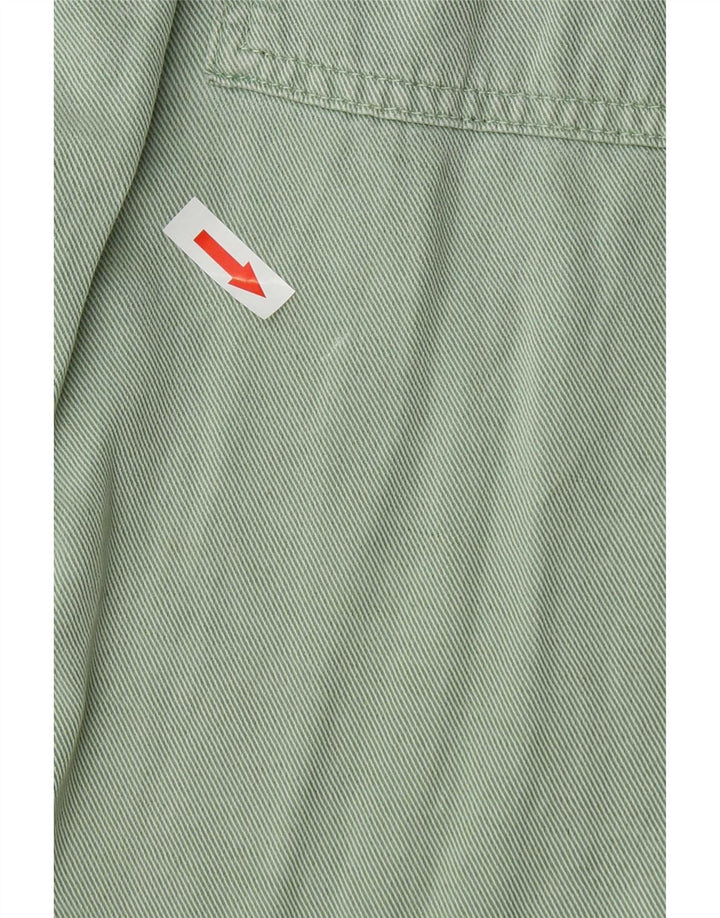 Zara Womens Joggers Trousers Medium W28 L27 Green Lyocell
