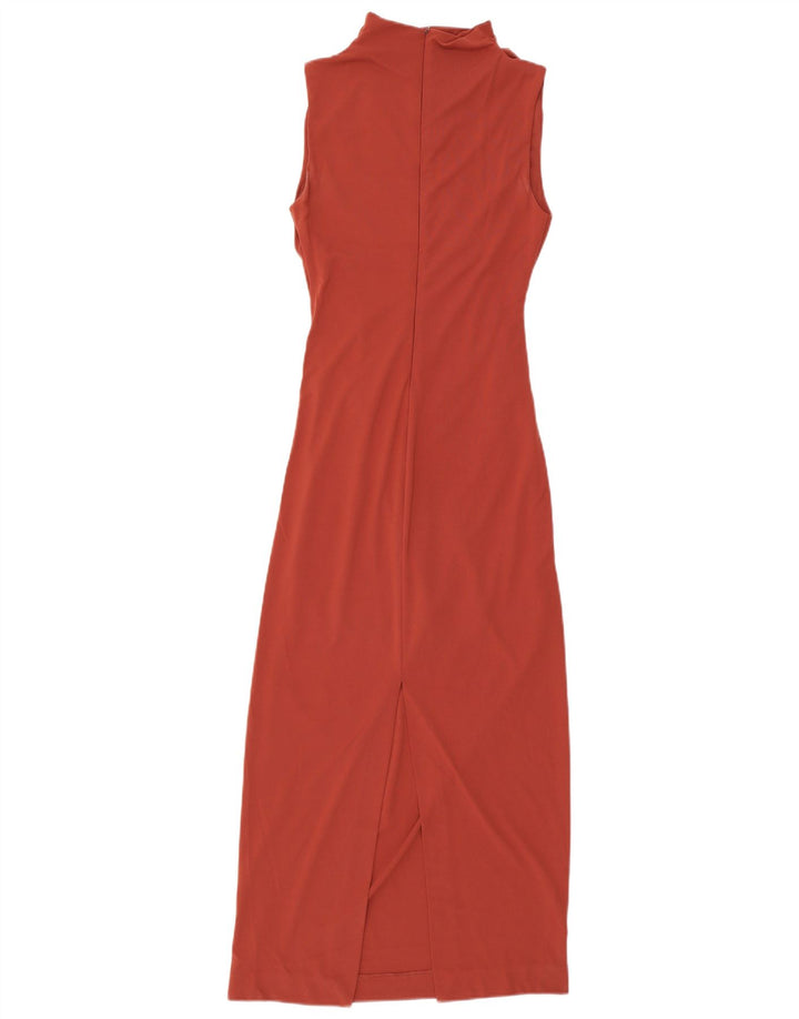 Zara Womens Sleeveless Maxi Dress UK 10 Small Red