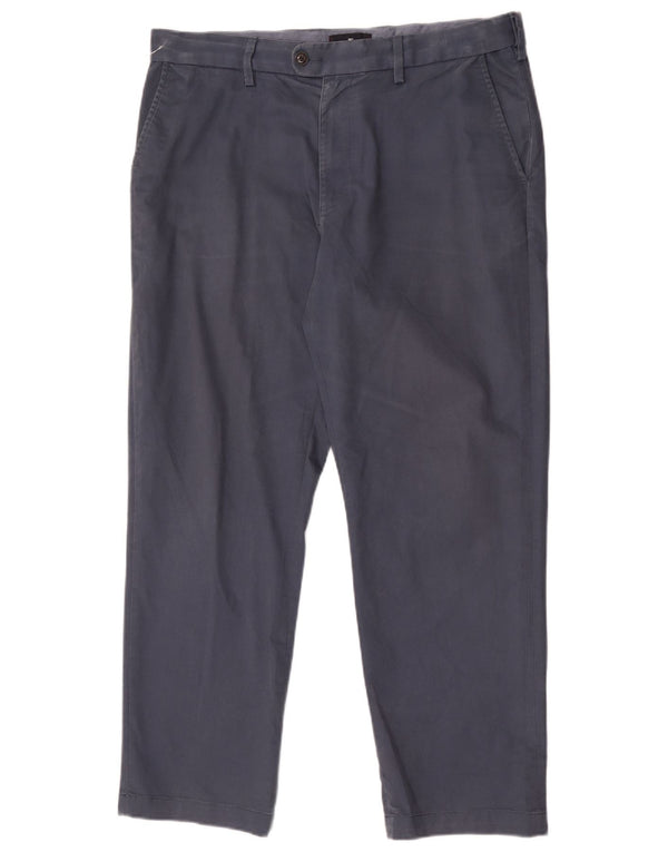 Marks & Spencer Mens Blue Harbour Straight Suit Trousers W36 L29 Navy