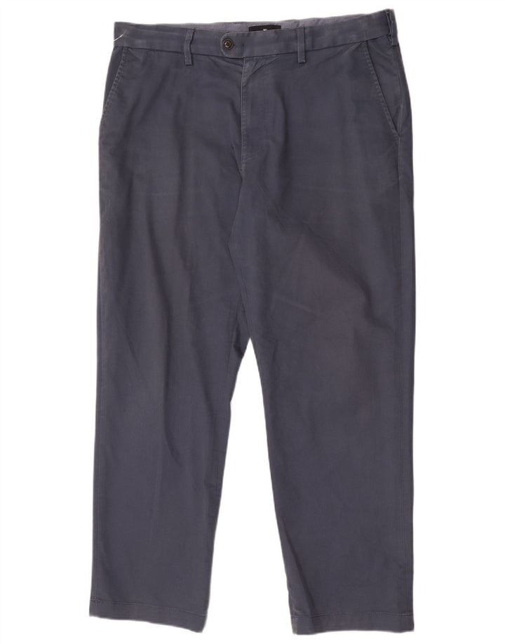 Marks & Spencer Mens Blue Harbour Straight Suit Trousers W36 L29 Navy