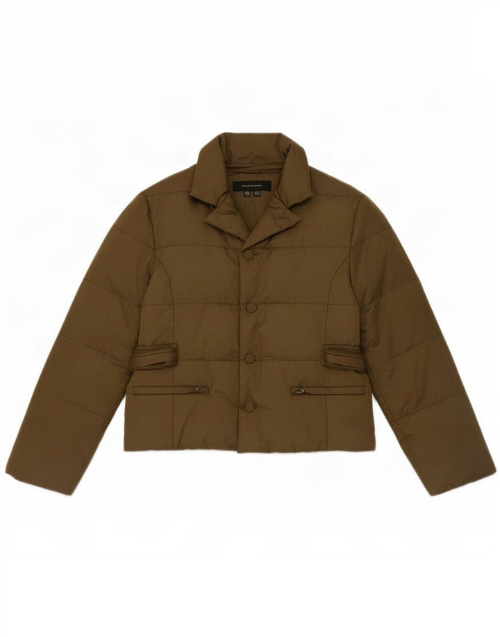 Zara Womens Padded Jacket UK 18 XL Khaki Nylon