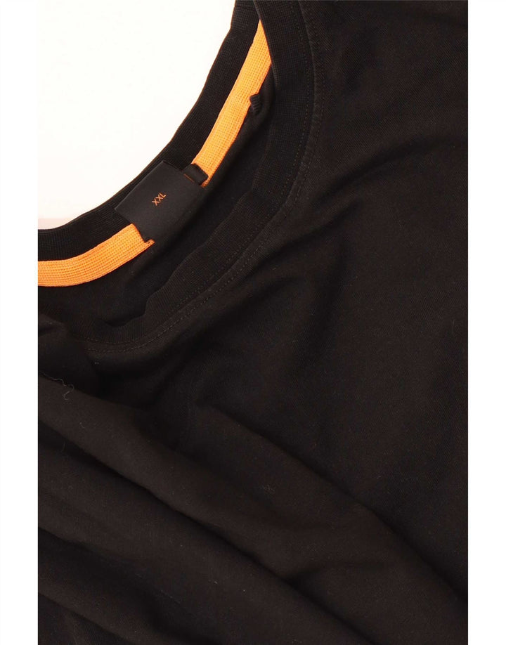Hugo Boss Mens Graphic T-Shirt Top 2XL Black
