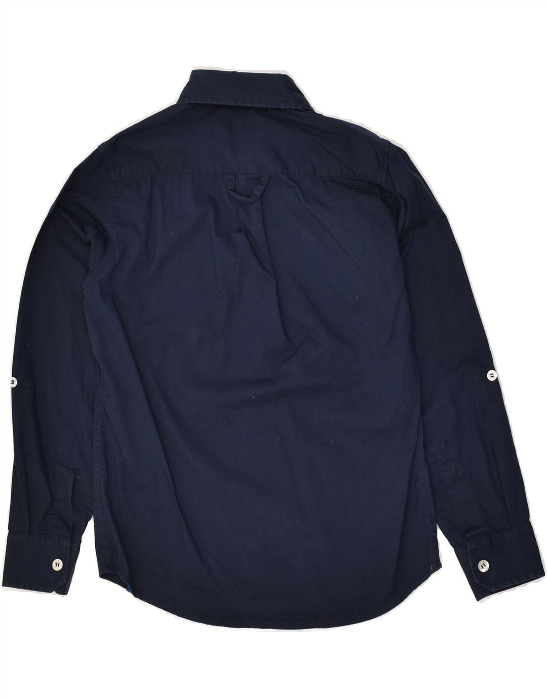 TRUSSARDI Boys Shirt 7-8 Years Navy Blue Cotton | Vintage Trussardi | Thrift | Second-Hand Trussardi | Used Clothing | Messina Hembry 