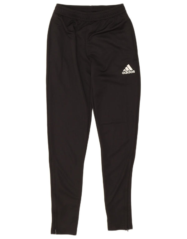 Adidas Womens Aeroready Tracksuit Trousers UK 4 XS Black Polyester