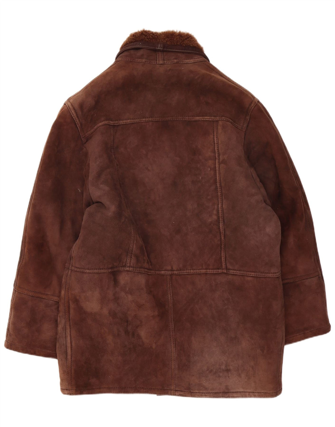 Giubbotto in shearling vintage da uomo IT 52 XL Marrone