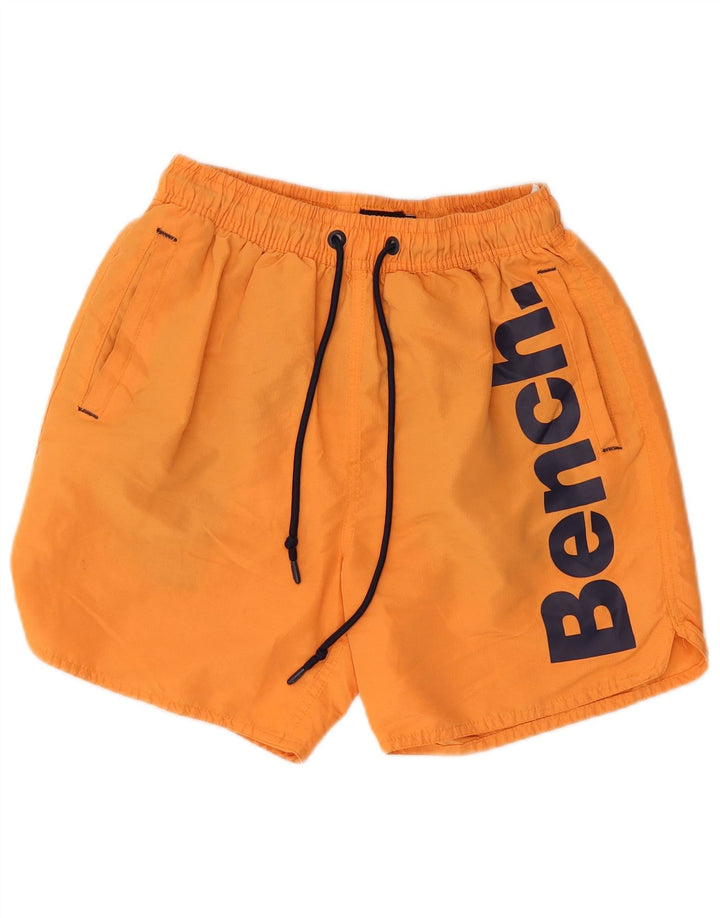Pantaloni scurți de înot grafic pentru bărbați Bench Poliester portocaliu mic