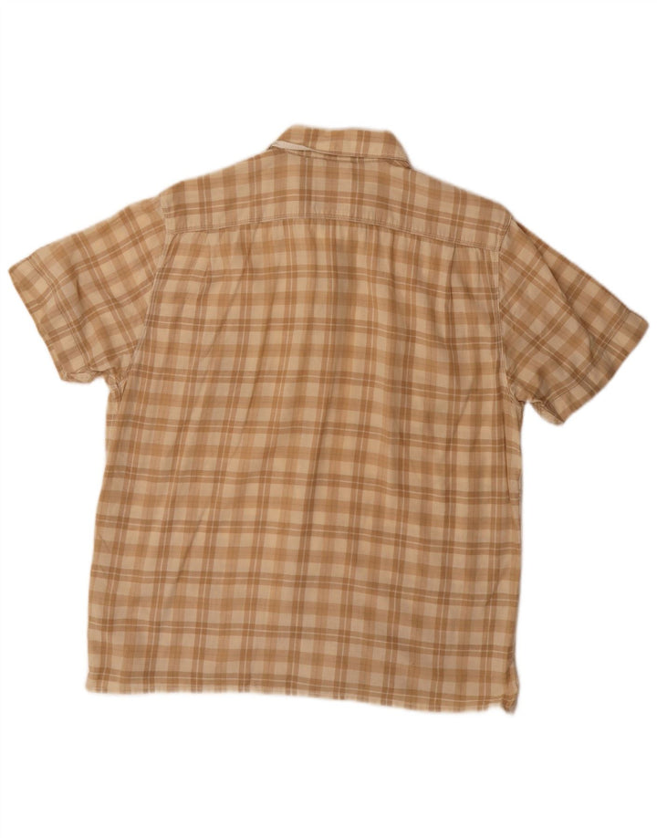 Levi's kortærmet herreskjorte med standard pasform Medium beige ternet