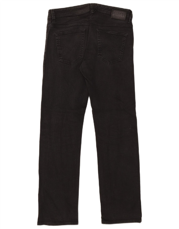 Diesel Womens Straight Jeans W32 L31 Black Cotton