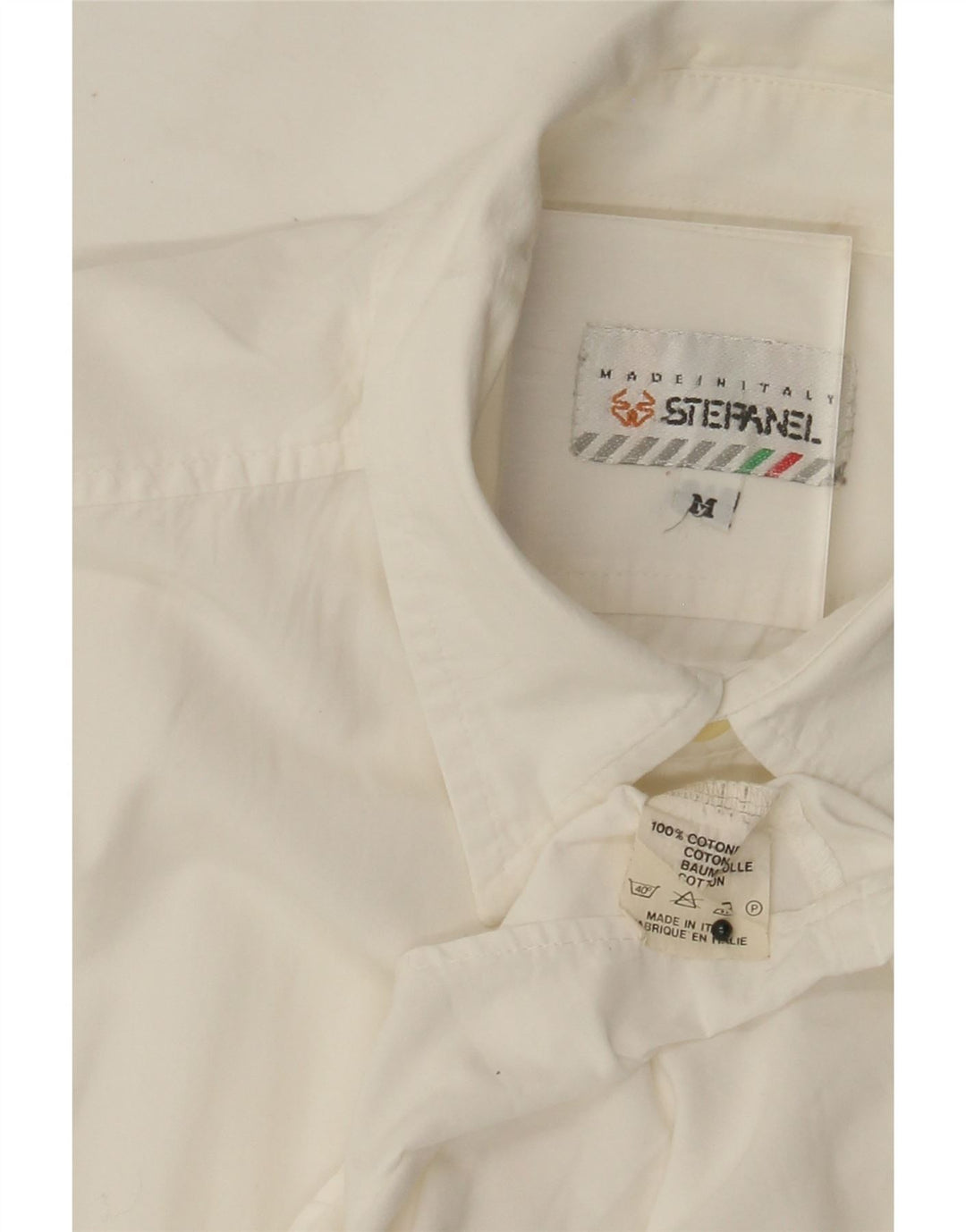 Stefanel Kortærmet Herreskjorte Medium Off White Bomuld