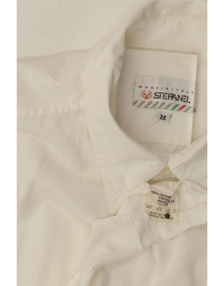 Stefanel Kortærmet Herreskjorte Medium Off White Bomuld