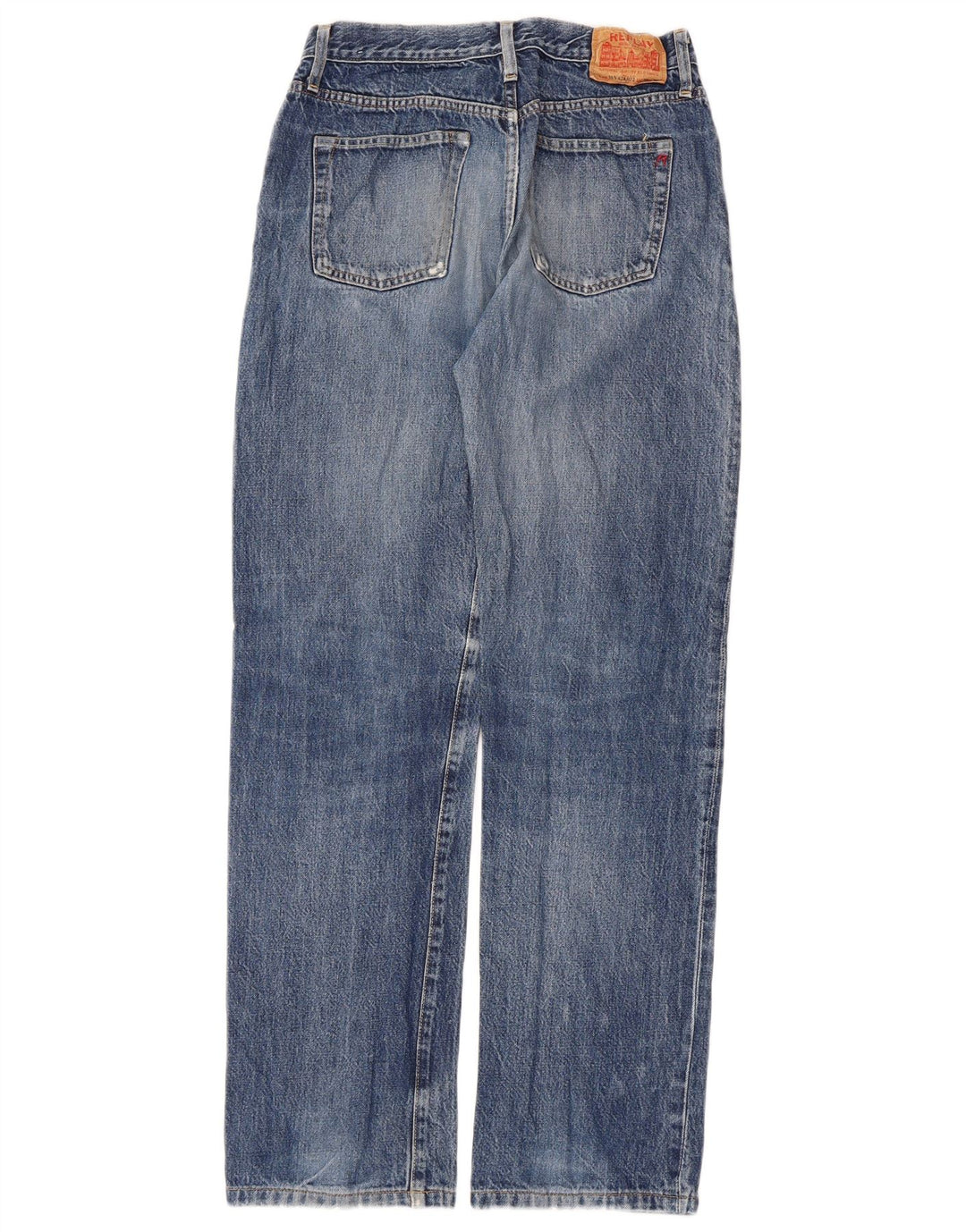 Replay Womens Straight Jeans W28 L32 Blue Cotton