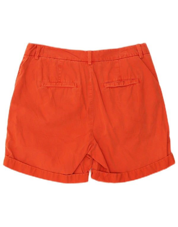 Marks & Spencer Damen Chino-Shorts UK 10 Small W30 Orange Baumwolle
