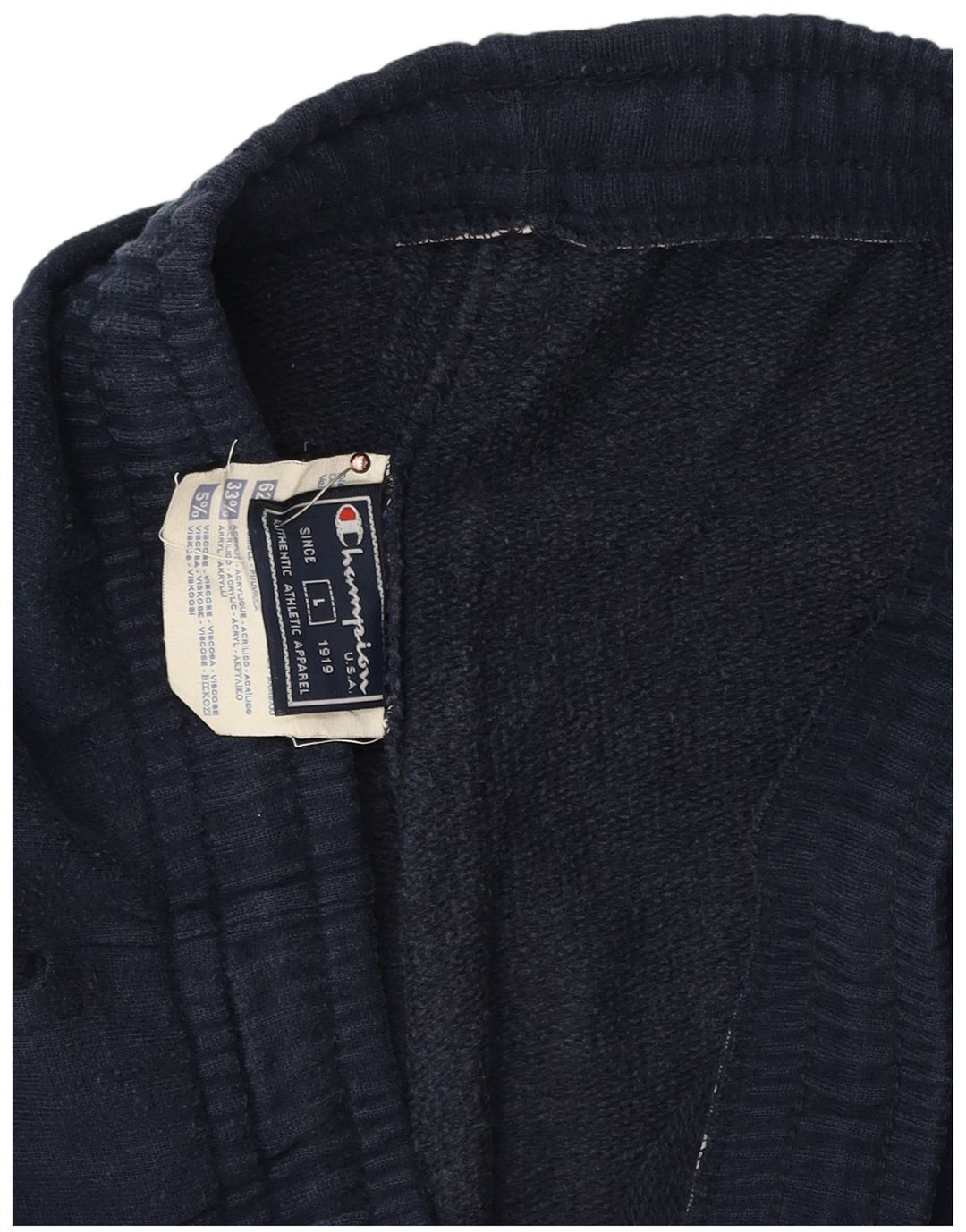 Champion Mens Tracksuit Trousers Large Navy Blue Cotton