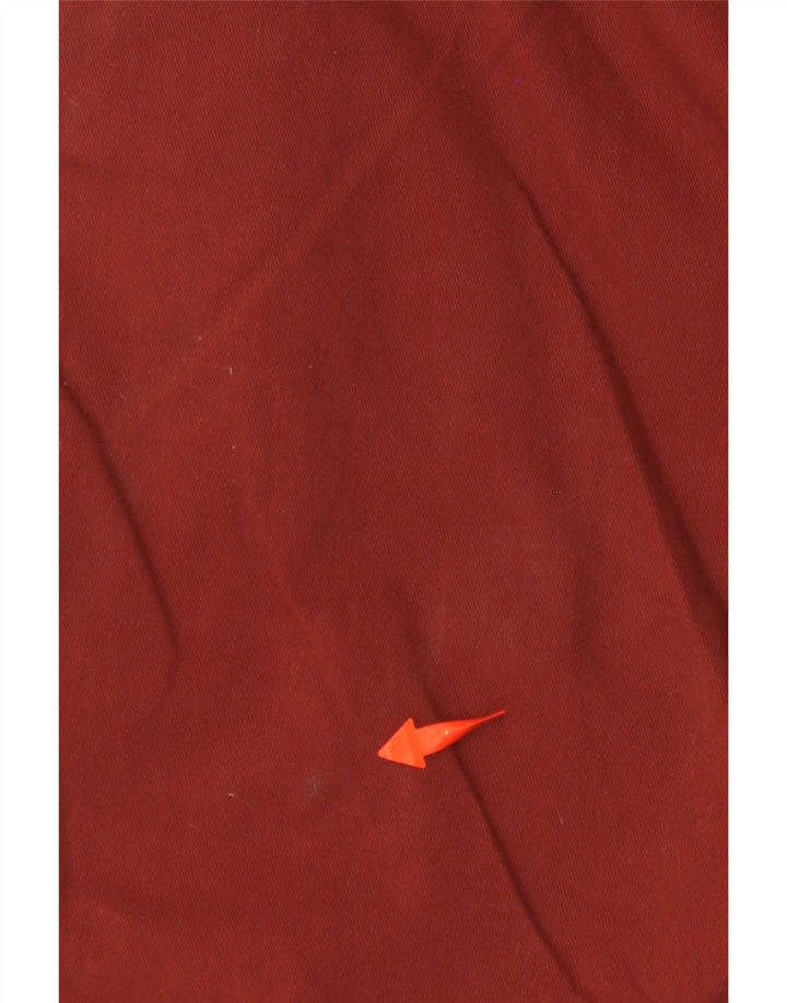 VOLCOM Mens Chino Shorts W30 Medium Burgundy Cotton